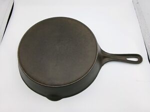 Vintage Unmarked Vollrath #8 Side Score Cast Iron Skillet with Heat Ring