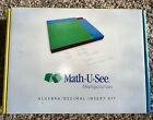 Math U See Algebra Decimal Insert Kit Integer Block Math Homeschool Manipulative