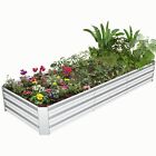 ✅Galvanized Metal Raised Garden Bed 8x4x2ft Outdoor Deep Root Raised Planter Box