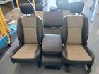 '09-'12 DODGE 1500 complete seat set vinyl manual Crew Cab black gray OEM (For: Laramie)