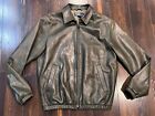 Vintage 90's Polo Ralph Lauren Leather Houndstooth Jacket Lambskin Sz S