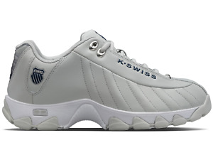 K-Swiss Men ST329 Medium Low Top Sneaker Gray Violet/Navy/White/Gel 06408-029-M