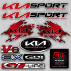 Fit New Kia Sport GT Line Ex GDI V6 Car 3D Sticker Vinyl Decal Marker Decorate (For: 2022 Kia Rio)