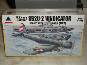 Accurate Miniatures 1/48 Scale SB2U-2 Vindicator, VS-72, USS Wasp (CV7) - Sealed