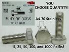 5,25,50,100,1000! M10-1.5 x 30mm SS316 A4-70 Stainless Hex Head Metric Bolt NH
