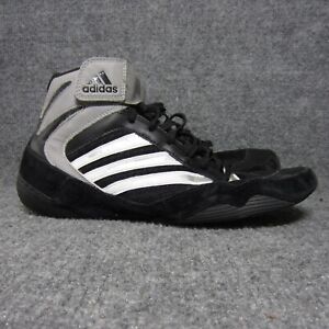 Adidas Tyrint III Wrestling Shoes Men Size 8 Black Strap Boxing MMA Mat VTG RARE