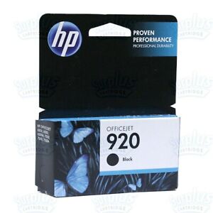 Genuine HP 920 Black Ink OfficeJet 6000 6500 6500A 7000 7500 (Retail Box)