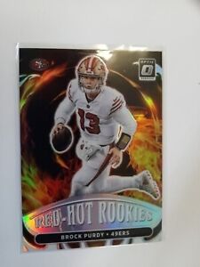Brock Purdy 2022 Donruss Optic Red Hot Rookies Rookie Silver Prizm