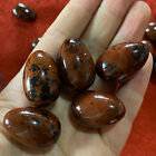 Natural red obsidian quartz egg hand-polished specimen reiki healing 5PC