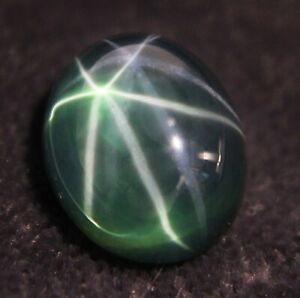 7.95 Ct Certified 6 Rays Green Star Natural Sapphire Cabochon Loose Gemstones