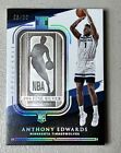ANTHONY EDWARDS 2020 Impeccable NBA Logo Silver Troy Ounce ROOKIE RC /20