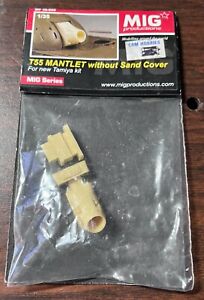 T-55 100MM MANTLET WITHOUT DUST SAND COVER RESIN MIG 1/35 MP 35-050 FOR TAMIYA