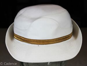 US Vietnam Rare White Women's Officer White Dress Hat Cap Sz 22 Tailor Made 22