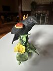 1993 Lenox Bird Figurine RED WINGED BLACK BIRD