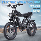 Ridstar Electric Bike for Adult 1000/1500/2000W 15/20/40Ah 20''Fat Tire Motobike