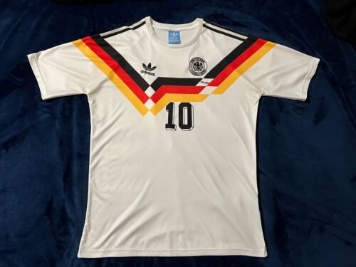 Adidas 1988/91 West Germany Soccer Jersey #10 Size L/XL
