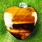 BA5674 20x6mm Beautiful natural heart Tiger Eye Gem pendant bead