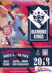 2018 Panini Diamond Kings Baseball EXCLUSIVE Factory Sealed Blaster Box !