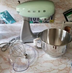 SMEG Stand Mixer - Egg Shell Green - Never Used - Missing Bread Attachment