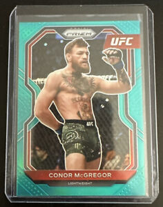 Conor McGregor 2021 Prizm UFC Teal Refractor /49 Beautiful Card GOAT