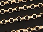 14 k Solid Yellow Gold 2.1 mm Rolo Chain Necklace 16