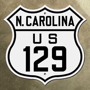 North Carolina US route 129 highway marker road sign 1926 Tail of the Dragon