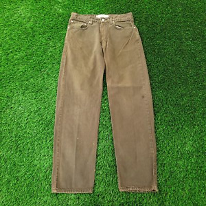 Vintage 2003 LEVIS 550 Relaxed Straight Jeans 32x32 Faded Olive-Green Creased