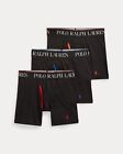 Polo Ralph Lauren Men's Microfiber Boxer Brief 3-Pack Color Black Assorted Sz M