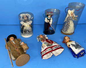 Vintage International Souvenir Dolls Lot Of 6