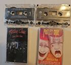 Motley Crue Lot Girls Girls Girls, Theatre Of Pain Cassettes 80's Hair Glam