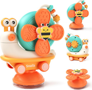 Suction Cup Spinner Toys for 1 Year Old Boys Girls, Sensory Fine Motor Infant Tr