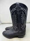 Tony Lama Men's Bullhide Black Leather Western Boots Style VM2953 Size 11 EE