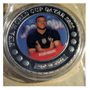 Kylian Mbappe Qatar Soccer  2022 World Cup Championship 'Silver' Coin !!!