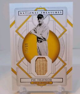 2021 National Treasures Baseball Pie Traynor Game Used Relic /99