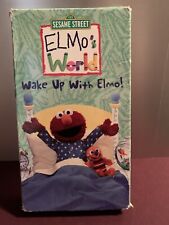 Elmos World - Wake Up With Elmo VHS Tape 2002 Sesame Street Kids Cartoon Video
