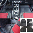 1 Set (5Pcs) Car Auto Floor Mats for Leather Liners Black Heavy Duty All Weather (For: 2016 Kia Soul)