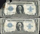 Lot of 2x 1923 $1 One Dollar Silver Certificate Notes Fr#237