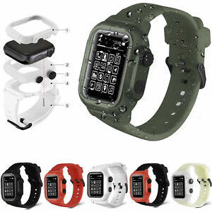 Waterproof Rugged iWatch Band Case Cover For Apple Watch Series 9 8 7 6 5 4 3 2