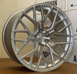 20x9 Aodhan AFF9 5x112 +30 Flow Forged Machined Silver Wheels (Set of 4)