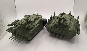 2 Kitbashed Death Guard Predators Warhammer 40k (Two Models)
