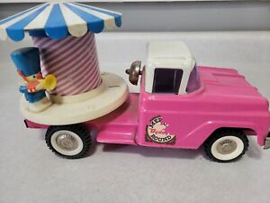Vtg Antique Buddy-L RARE PINK Merry Go Round Truck Toy Tonka Structo Nylint