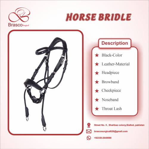 Horse Bridle Headstall - Horse Saddle (Leather)