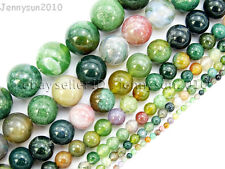 Natural Indian Agate Gemstone Round Beads 15'' 2mm 3mm 4mm 6mm 8mm 10mm 12mm