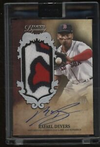 2021 Topps Dynasty Rafael Devers Boston Red Sox 3-Color Patch AUTO 2/5