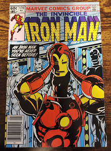 IRON MAN #170 NEWSSTAND Marvel 1983 1st James Rhodes as Iron Man(9.2) Near Mint-
