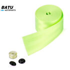 Green Seat Belt Webbing Polyester Seat Lap Retractable Nylon Safety Strap 3.5M