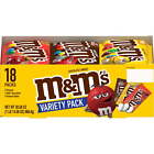 M&M's Variety Pack Full Size Milk Chocolate Candy Bars - 18 Ct classic candy