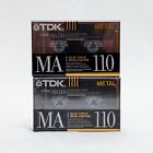 TDK MA 110 Metal Bias IEC IV  Type IV Blank Cassette Tapes New Sealed Lot 2