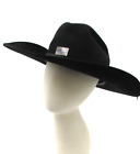 Stetson Western Warehouse Black Cowboy Hat USA Flag Emblem Size 58  7 1/4