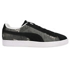 Puma Suede Crepe Embroidery Lace Up  Mens Black Sneakers Casual Shoes 384896-01